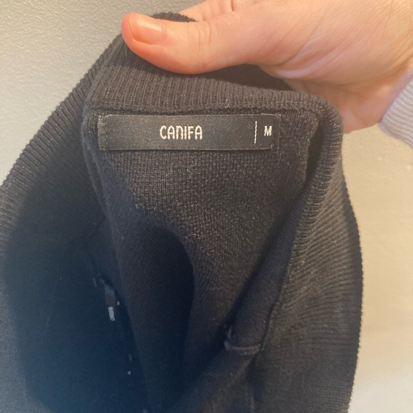 Canifa Black Knee-Length Wrap Pencil Skirt - Picture 5 of 5